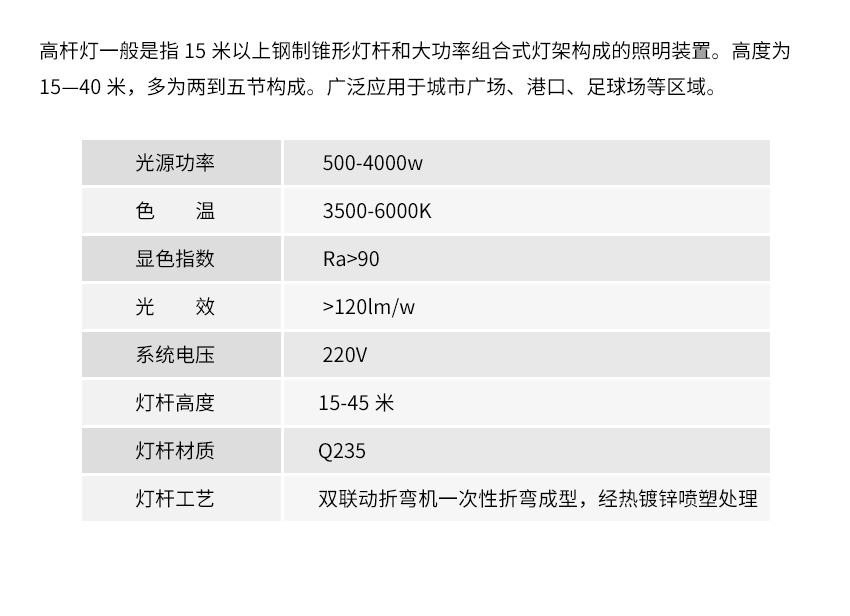 高桿燈詳情